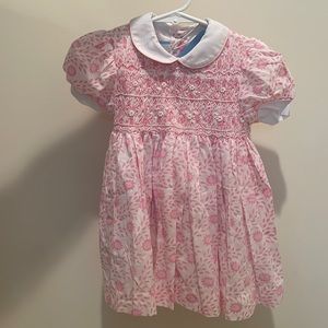 Julia Armory x Smockingbird pink smocked 18 month old dress